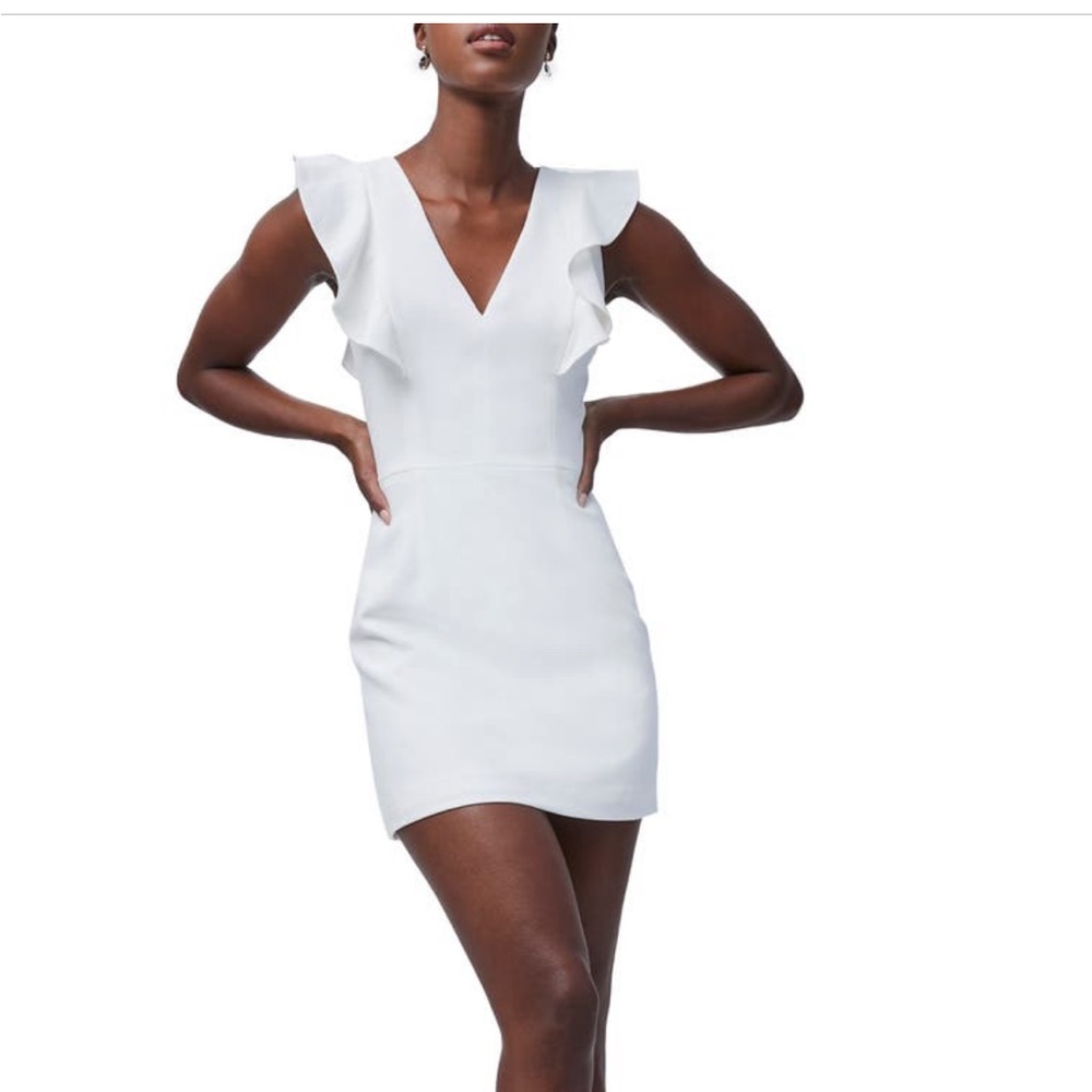 French Connection Whisper Ruffle minidress